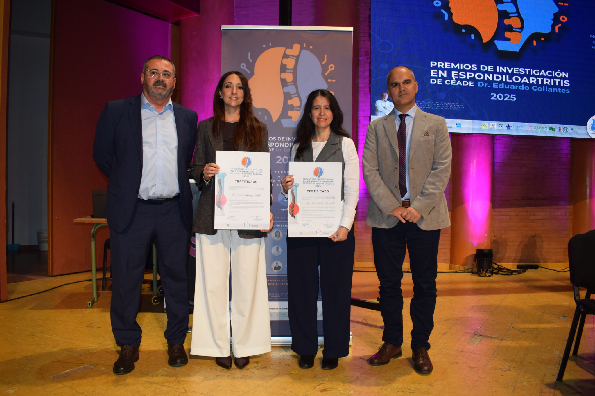 Premiadas y presidentes de CEADE y AEXPE